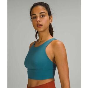 Lululemon x Orange Theory - 4 (Small) Teal Wunder Train Longline Sports Bra